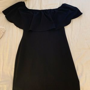 Black mini dress